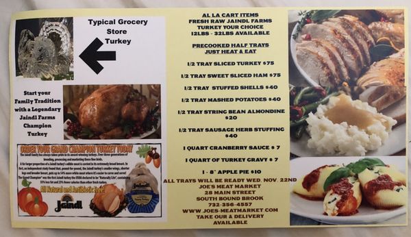 Menu photo 5 Joe's Meat Market South Bound Brook, NJ