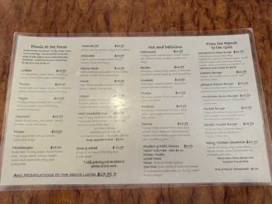 Menu photo 6 The Slanted Porch Fallon, NV