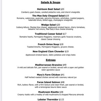 Mae Daly's - 1/8/26 FYI. Menu. - Steakhouses Near Me - Las Vegas, Nevada Mae Daly's - 1/8/26 FYI. Menu. - Steakhouses Near Me - Las Vegas, Nevada