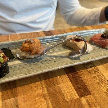Sushi By M - Bbq Eel Avocado, A5 Wagyu Beef w Uni & Foie gras, Albacore Tuna, Toro Caviar - Sushi Bars Near Me - New York, New York Sushi By M - Bbq Eel Avocado, A5 Wagyu Beef w Uni & Foie gras, Albacore Tuna, Toro Caviar - Sushi Bars Near Me - New York, New York
