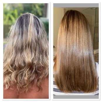 XEX Salon - Before and after on color and cut! Amazing!! - Hair Salons Near Me - Chicago, Illinois
