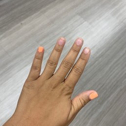 My gel nails after 3 days of getting them done. My gel nails after 3 days of getting them done.