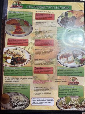 Menu photo 1 Jalapenos Mexican Restaurant Albemarle, NC Menu photo 1 Jalapenos Mexican Restaurant Albemarle, NC