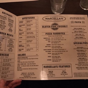 Marcella's - Gluten free menu with many options! The staff was very educated on their ingredients and more than happy to assist with questions. - Italian Near Me - Columbus, Ohio