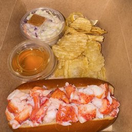3.5 oz. Lobster Roll. $34. Was lacking flavor.