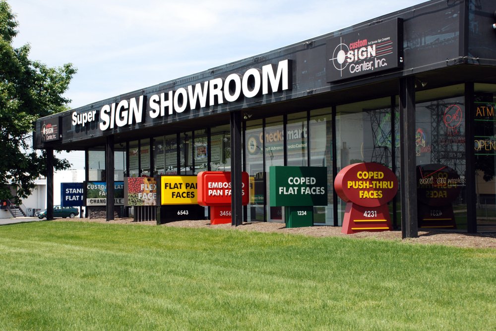 Custom Sign Center Super Sign Showroom