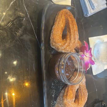 LH Rooftop - Churros with hot chocolate - Cocktail Bars Near Me - Chicago, Illinois