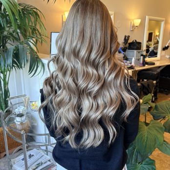 DJ’s Hair Design - Milk tea color global bleach - Hair Salons Near Me - Menlo Park, California