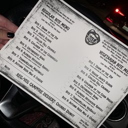 The menu!