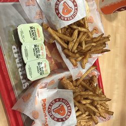 Popeyes Louisiana Kitchen - Chicken tender meals with Cajun fries and blackened ranch.