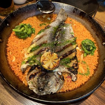 La Cuchara - Branzino Paella - Spanish Near Me - Englewood, New Jersey La Cuchara - Branzino Paella - Spanish Near Me - Englewood, New Jersey