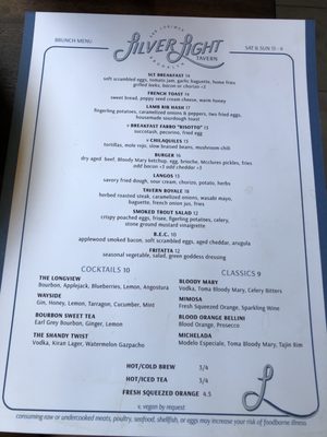Menu photo 7 Silver Light Tavern Brooklyn, NY