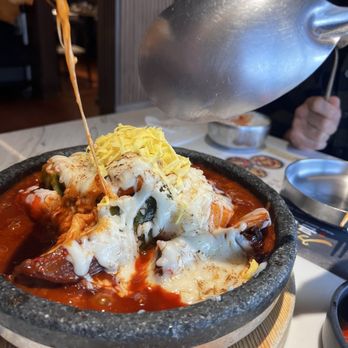 Kunjip - Kalbi Jin with beautiful gooyness of cheese - Korean Near Me - Santa Clara, California