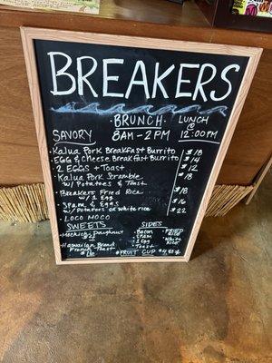 Menu photo 7 Breakers Encinitas, CA