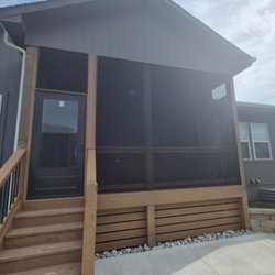 Screned porch using screeneaze and tough screen