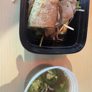 Noodlehead - Pho'rench dip. There's another half but busy eating it. - Noodles Near Me - Millcreek, Utah Noodlehead - Pho'rench dip. There's another half but busy eating it. - Noodles Near Me - Millcreek, Utah