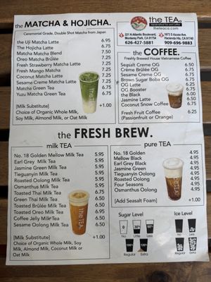 Menu photo 2 The Tea Monterey Park, CA Menu photo 2 The Tea Monterey Park, CA