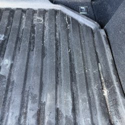 Glob of hair and dirt left in cargo area, which I paid extra to have cleaned