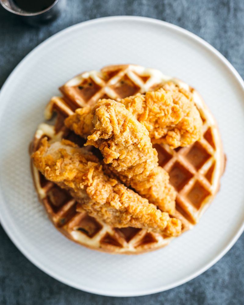 Food from Monty’s Chicken & Waffles