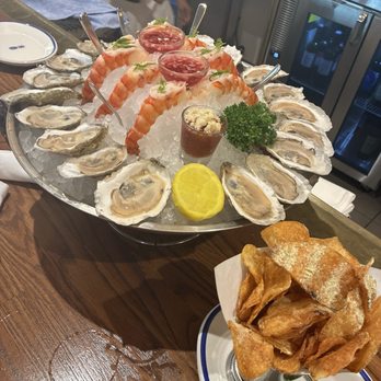 Hudson House - oysters and chips and guacamole - Seafood Near Me - Houston, Texas Hudson House - oysters and chips and guacamole - Seafood Near Me - Houston, Texas