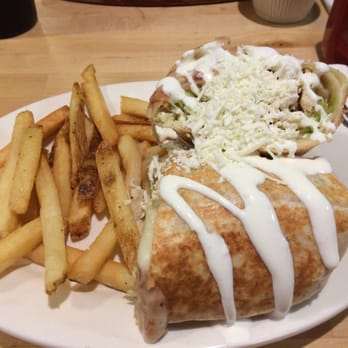 El Burrito - Chicken Burrito (comes with regular or Sweet potato fries). - Mexican Near Me - Phoenixville, Pennsylvania