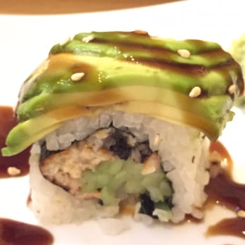 Shogun Restaurant - A piece of the Caterpillar Roll - kudos to the avocado on top, but we were sad with the small amount of eel on the inside. - Japanese Near Me - La Verne, California Shogun Restaurant - A piece of the Caterpillar Roll - kudos to the avocado on top, but we were sad with the small amount of eel on the inside. - Japanese Near Me - La Verne, California