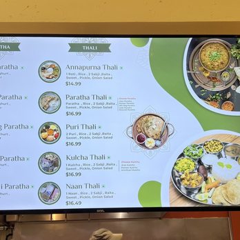 Punjabi Tadka - Menu: Paratha, Thali - Vegetarian Near Me - Bellevue, Washington
