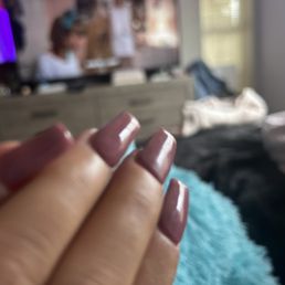 Ugly ass nails done by this place Ugly ass nails done by this place
