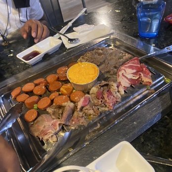 Gogi Time - Beef Bul Gogi, Hot link, and brisket w/ cheese dip! - Korean Near Me - Oakland, California