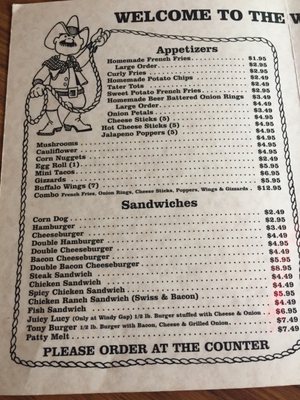 Menu photo 2 Windy Gap Saloon & Grill Paxton, NE Menu photo 2 Windy Gap Saloon & Grill Paxton, NE