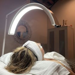Sugar Gecko Aesthetics - European facial service for Dawna before our big office makeover