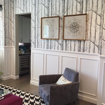 A Cut Above Custom Interiors - Wallpaper in the lounge. - General Contractors Near Me - Pleasanton, California