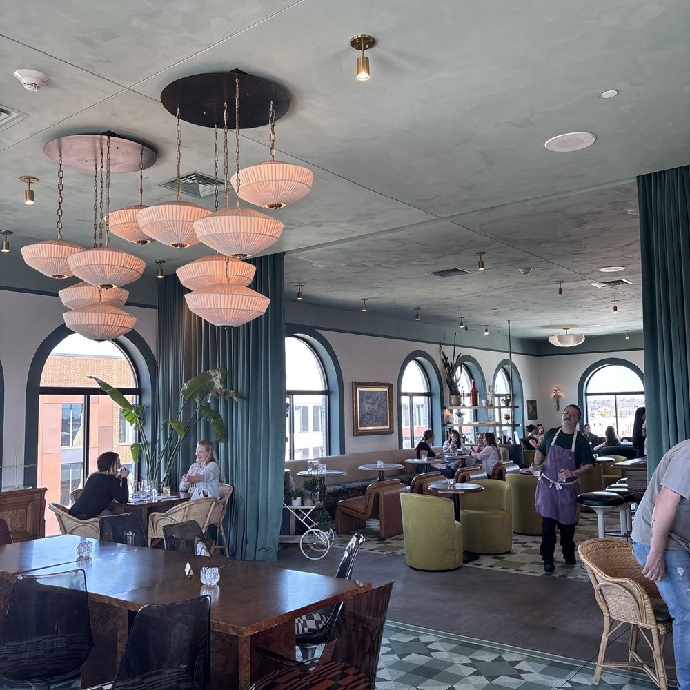 Bar Genevieve - Interior :) (featuring the 1 and only server they had on the floor at 3:30pm on Saturday) - Mediterranean Near Me - Louisville, Kentucky