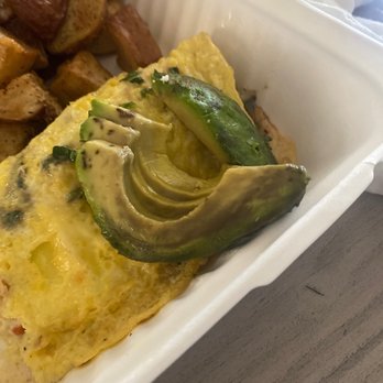 Bread and Ink Cafe - This was the avocado they felt ok to serve. It's black and clearly old - Breakfast & Brunch Near Me - Portland, Oregon