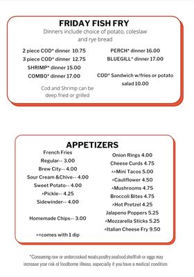 Menu photo 3 R Bar-N-Grill Plainfield, WI