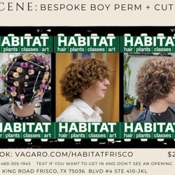 Elizabeth Rose - Habitat Frisco - Boy perms and haircut