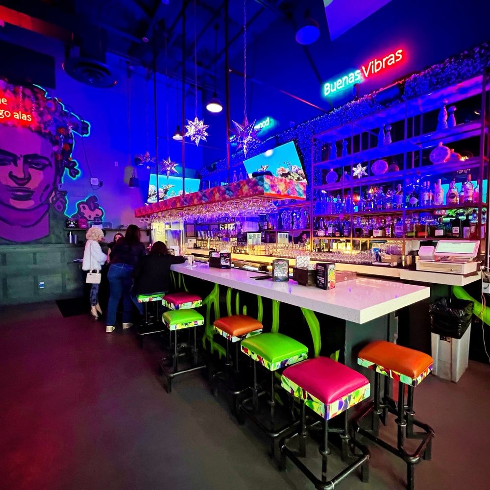 Kalaveras - Bar seating - such a cute place! - Cocktail Bars Near Me - Hollywood, California