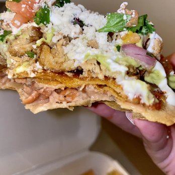 Cilantro Lime - Volcano tostada! Mouthwatering greatness! - Mexican Near Me - Los Angeles, California Cilantro Lime - Volcano tostada! Mouthwatering greatness! - Mexican Near Me - Los Angeles, California