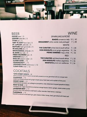 Menu photo 3 MCA Cafe & Bar Denver, CO