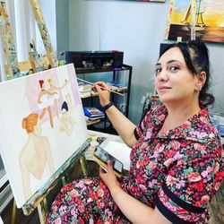 City Girls Makeup - Alexandra painting