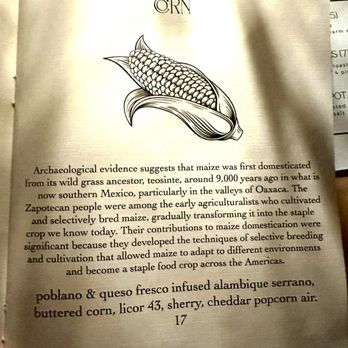 New Society - Corn cocktail was awesome! - Cocktail Bars Near Me - St. Louis, Missouri
