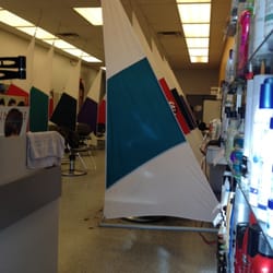 The cutting booths...