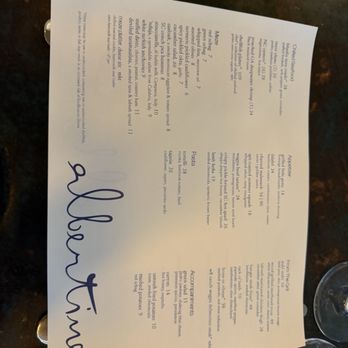 Albertine Restaurant - Menu - Cocktail Bars Near Me - Charlotte, North Carolina