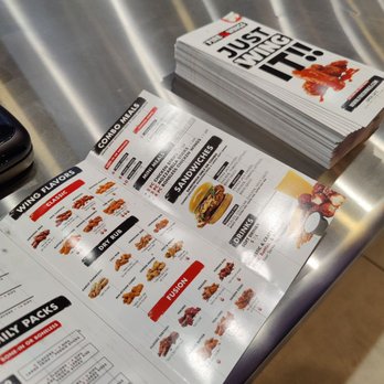 Fire Wings - To-go menu doesn't have pricing on it - Chicken Shop Near Me - Irvine, California Fire Wings - To-go menu doesn't have pricing on it - Chicken Shop Near Me - Irvine, California