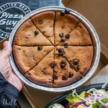 Pizza Guys - Big & Chewy Chocolate Chip - yum, though slightly overbaked. - Pizza Near Me - Huntington Beach, California Pizza Guys - Big & Chewy Chocolate Chip - yum, though slightly overbaked. - Pizza Near Me - Huntington Beach, California