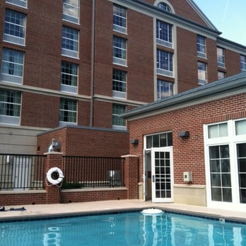 Hampton Inn & Suites Williamsburg-Central - Outdoor pool (next to indoor pool & hot tub) - Hotels Near Me - Williamsburg, Virginia