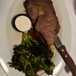 Runyons - Prime rib and burnt broccoli