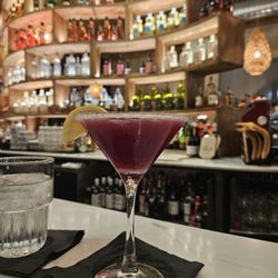 Tuscan Table - Blueberry lemon drop martini