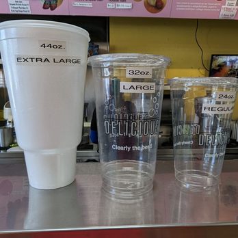 Que Delicious - Juice sizes. - Juice Bars & Smoothies Near Me - Los Angeles, California