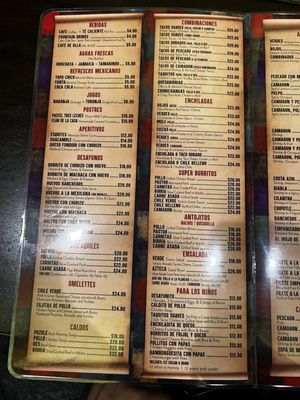 Menu photo 1 Los Compadres Long Beach, CA
